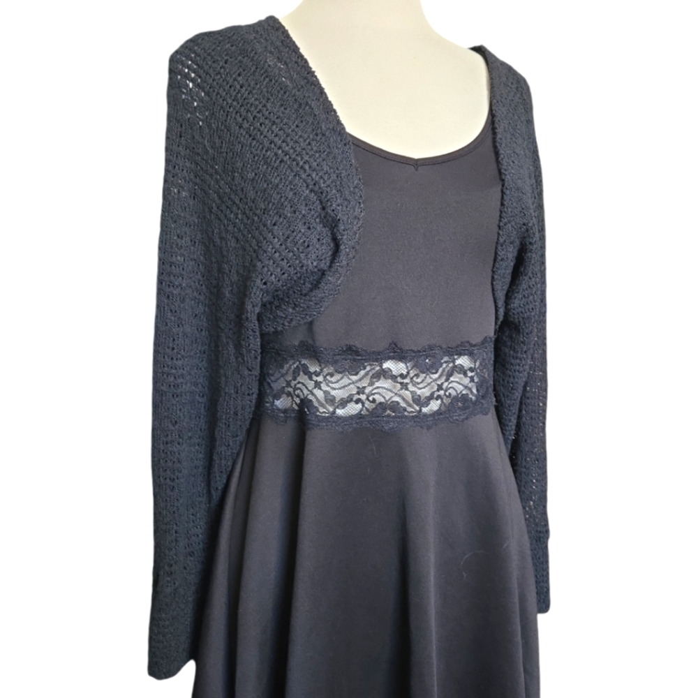 DAZY Black Cropped Sweater - XL